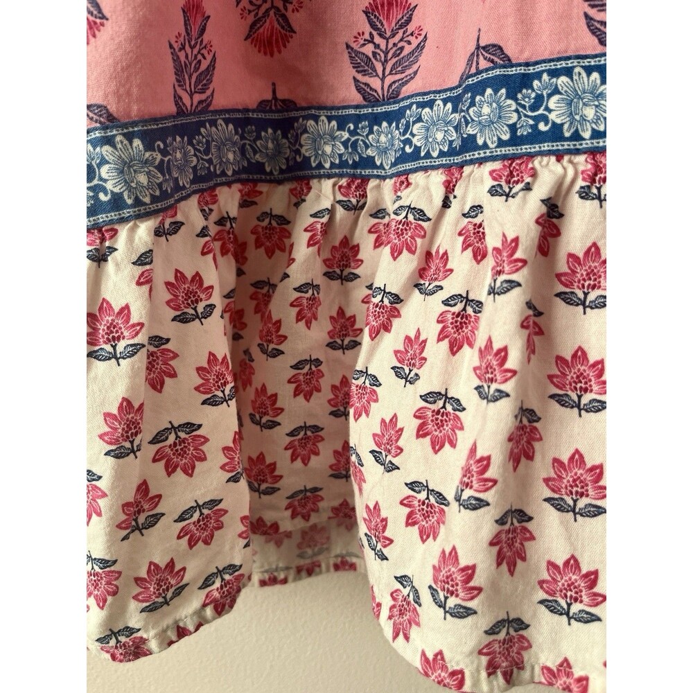 Old Navy Pink Boho Tunic Dress Top block print Small - Picture 3 of 10
